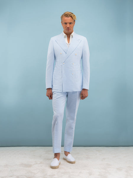 Good Lad 2/7 Boys Blue Seersucker Suit (18M) : Amazon.in: Clothing &  Accessories